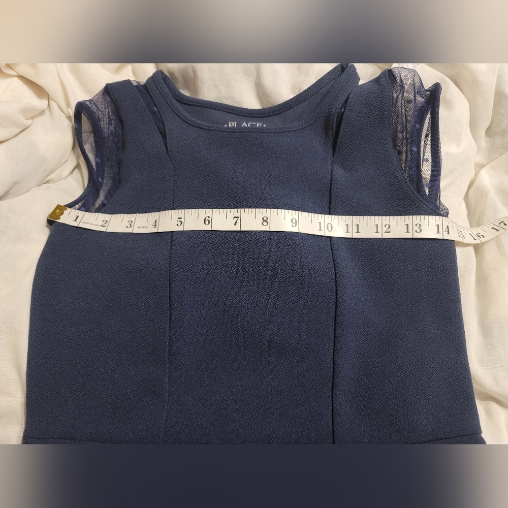 Nwt Lot Of 2 Girls School Uniform Navy Skater Dress Size Large - Picture 8 of 12